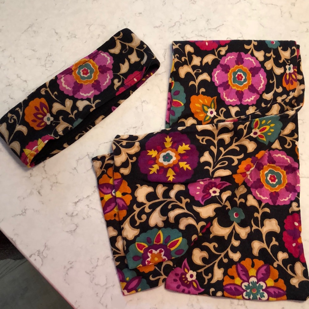 Scarf and matching headband